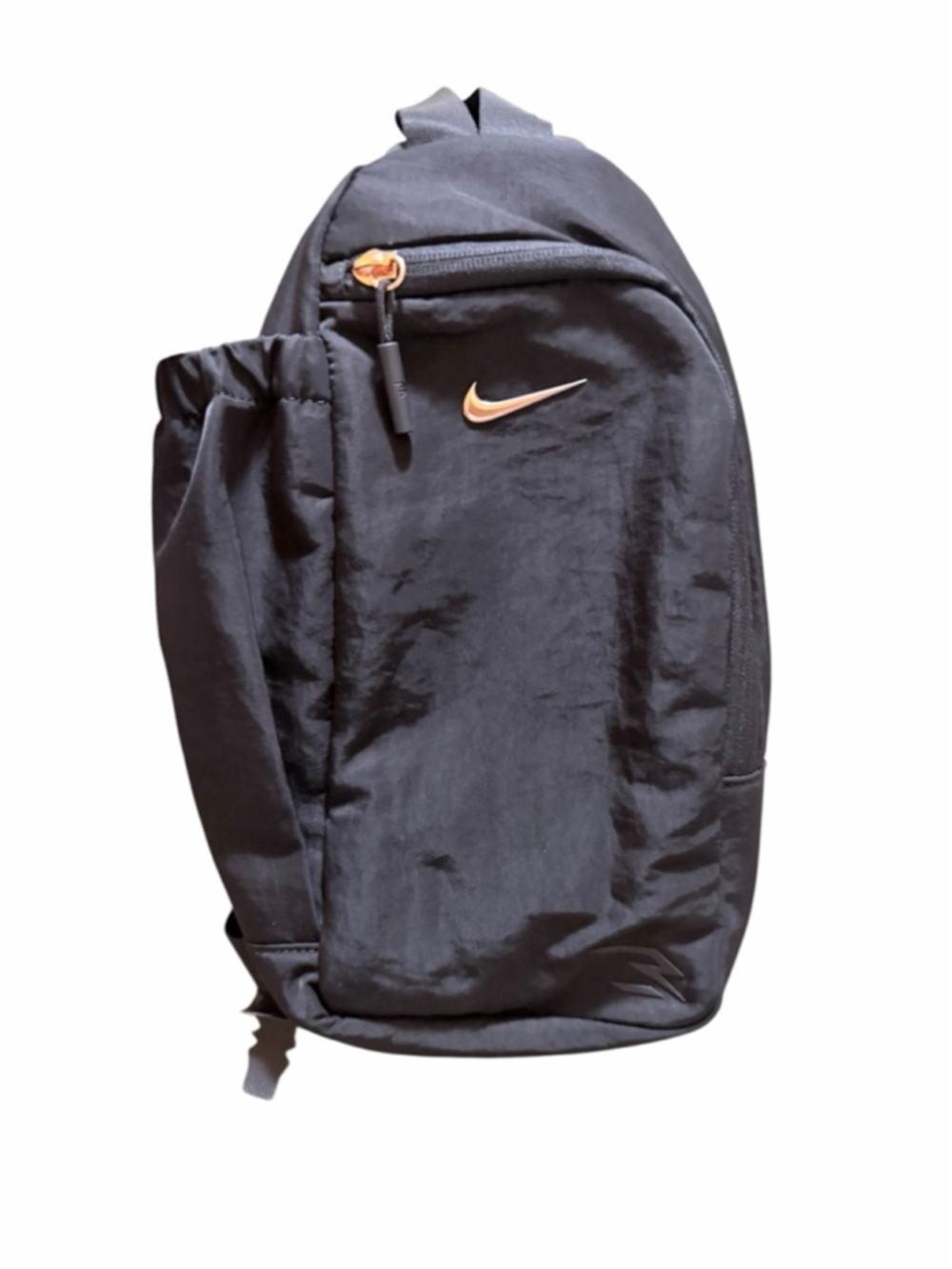 Women's Nike Black Crossbody Bag One Size with Gold Accents - Picture 6 of 8